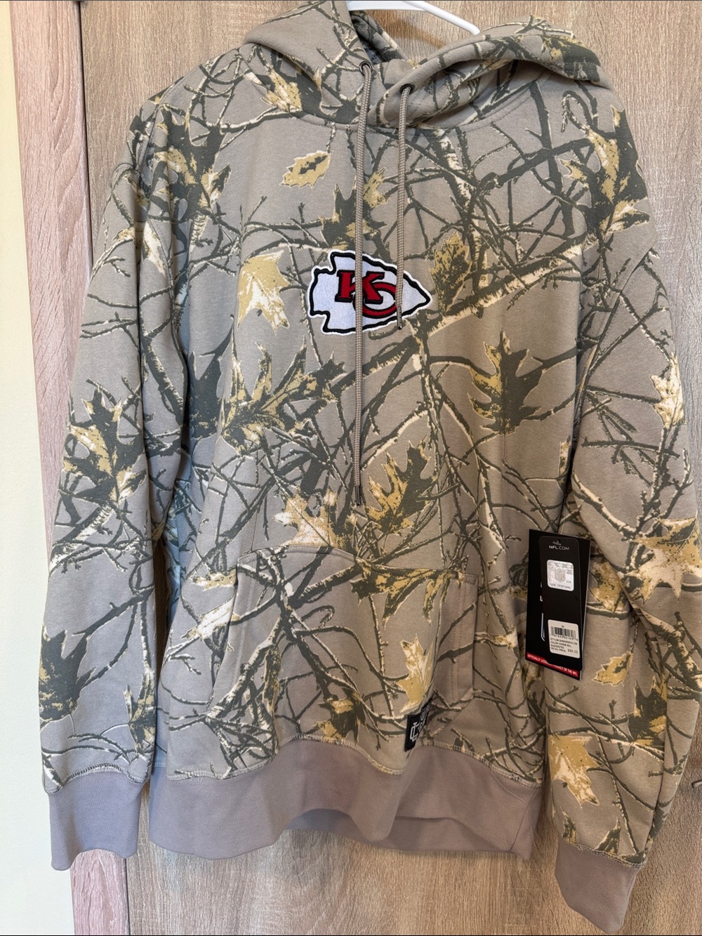 NFL Kansas City Chiefs Camouflage Hoodie with Logo